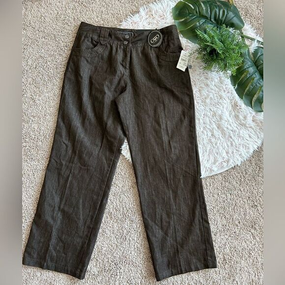 Cato Pants - Cato NWT Petites Brown Stretch Shape Enhancing Classic Pants Sz 12 P $22